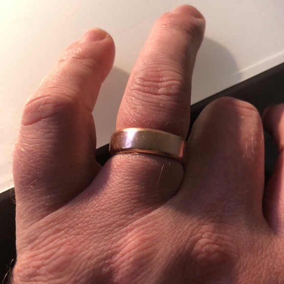 Men’s 14K Rose Gold wedding band size 10 - Picture 3 of 4